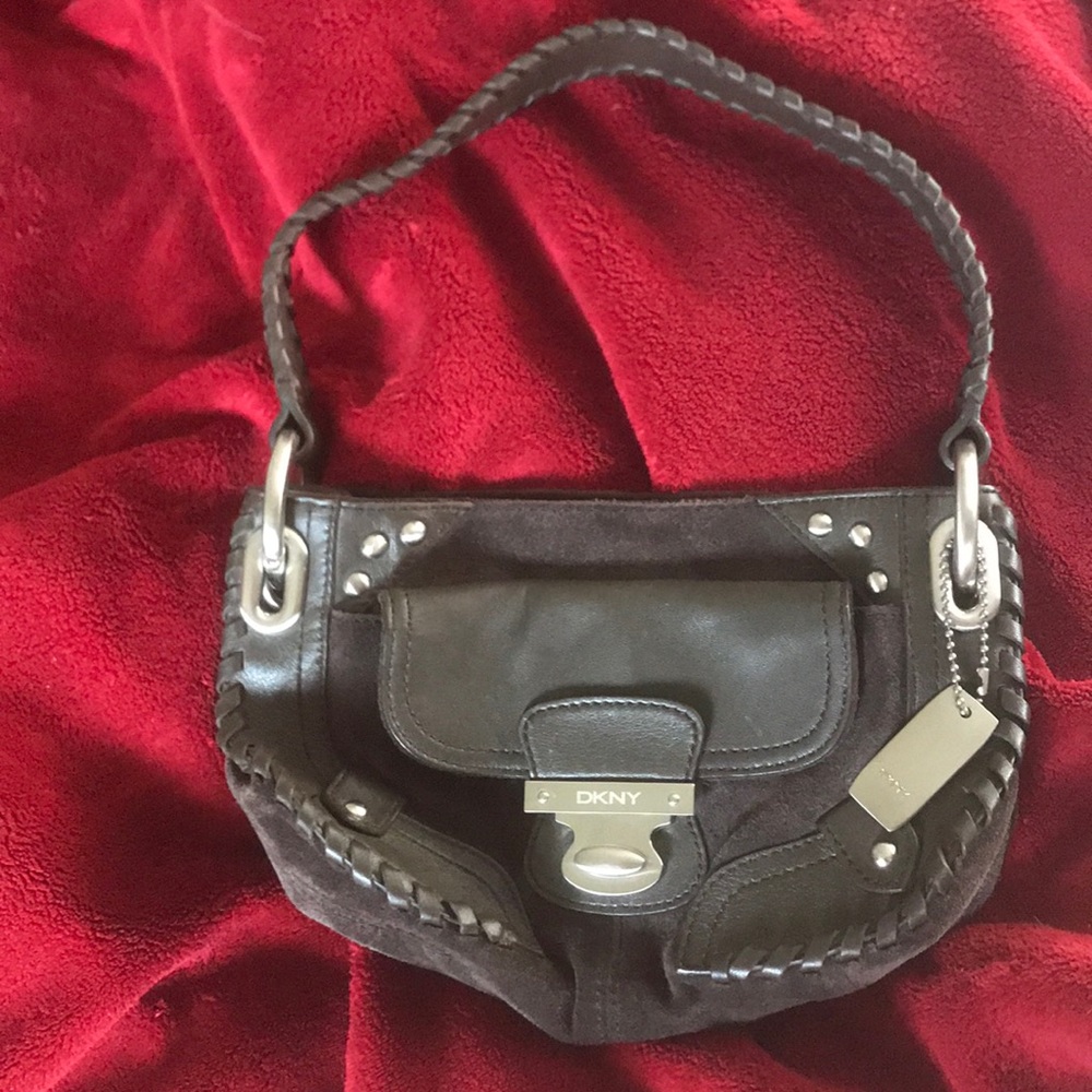 DKNY brown leather purse